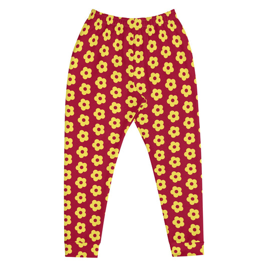 Red Daisies Caddy Golf Joggers-Caddy Golf