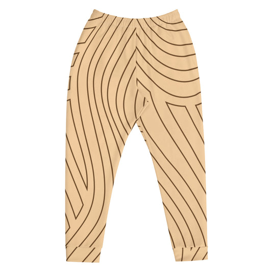 Beige Brown Topography Caddy Golf Joggers-Caddy Golf