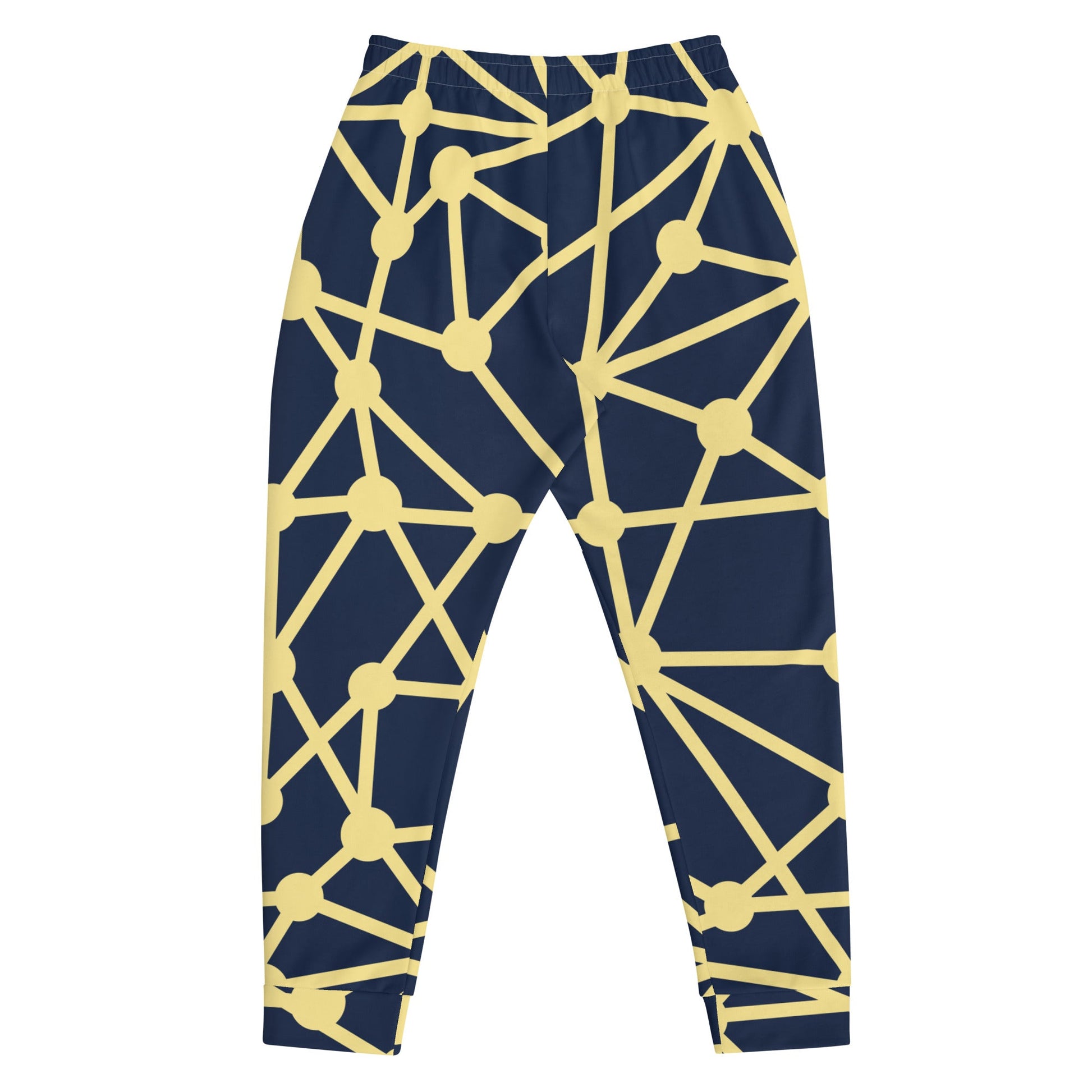 Navy and Yellow Atoms Caddy Golf Joggers-Caddy Golf