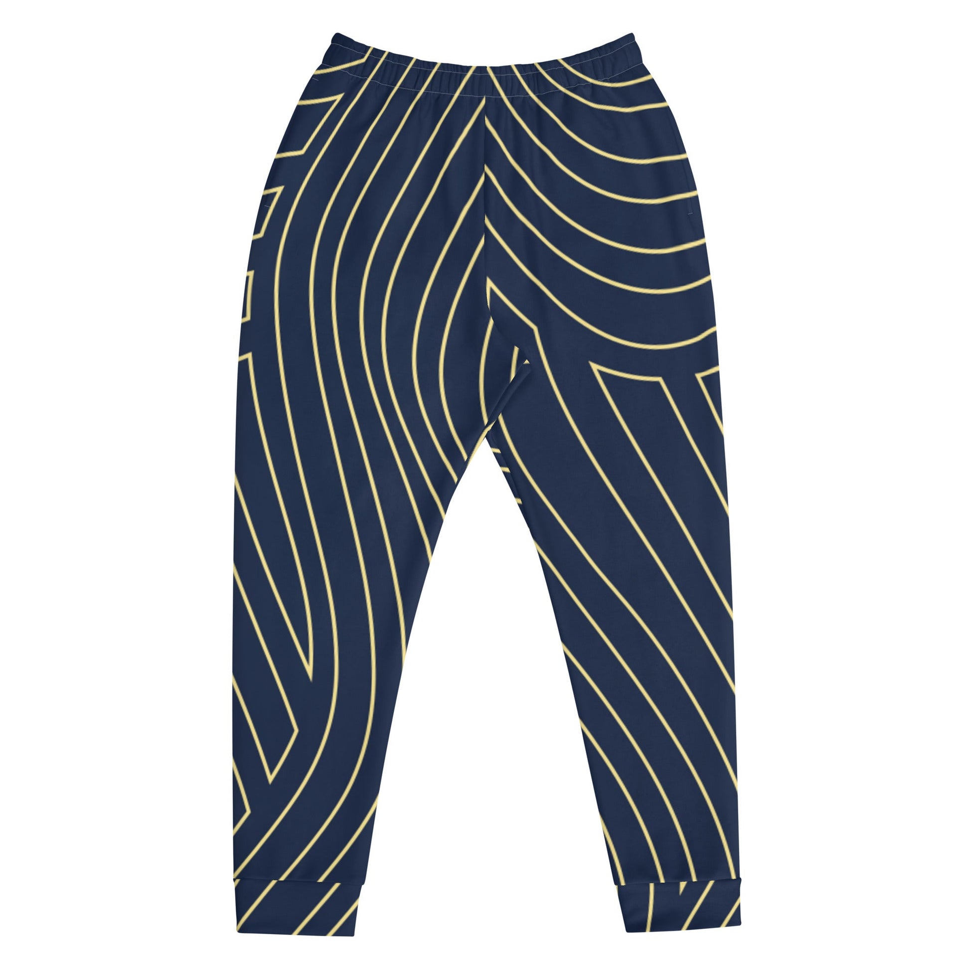 Navy and Yellow Topography Caddy Golf Joggers-Caddy Golf