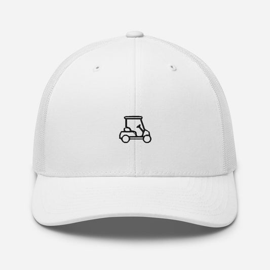 White Caddy Logo Trucker Hat-Caddy Golf