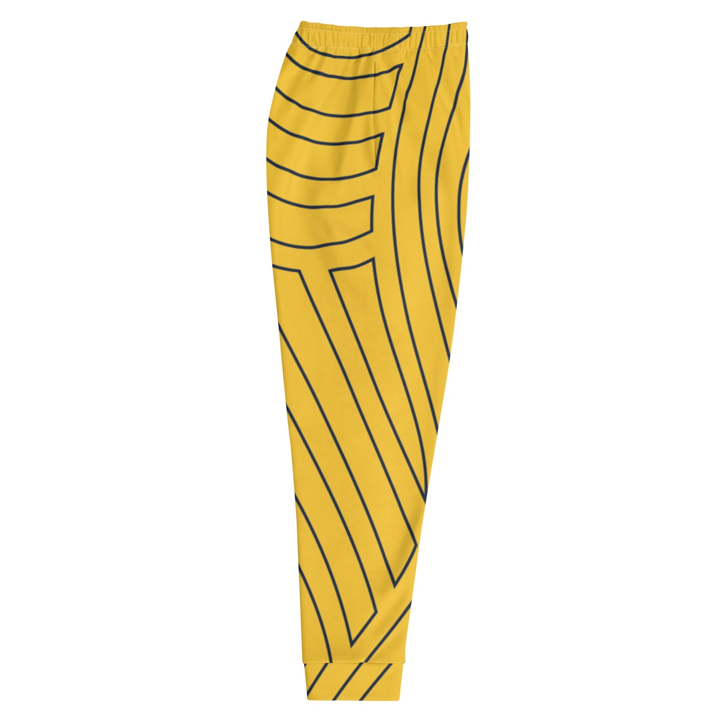 Yellow Navy Topography Caddy Golf Joggers-Caddy Golf